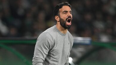 أموريم يعلق على مشادة أمادو وهويلاند عقب مباراة بلزن في الدوري الأوروبي