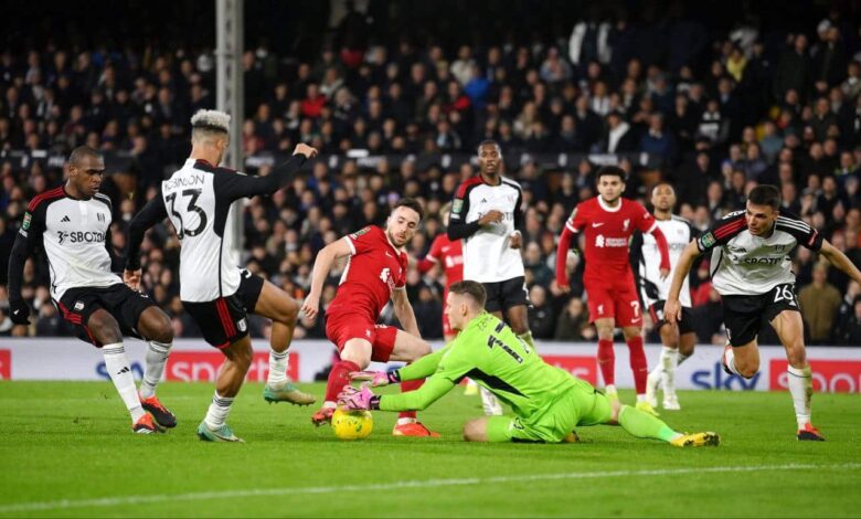 أهداف مباراة ليفربول ضد فولهام في الجولة 16 بالدوري الإنجليزي