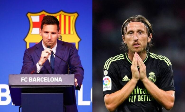 عندما رفض لوكا مودريتش اللعب مع ميسي